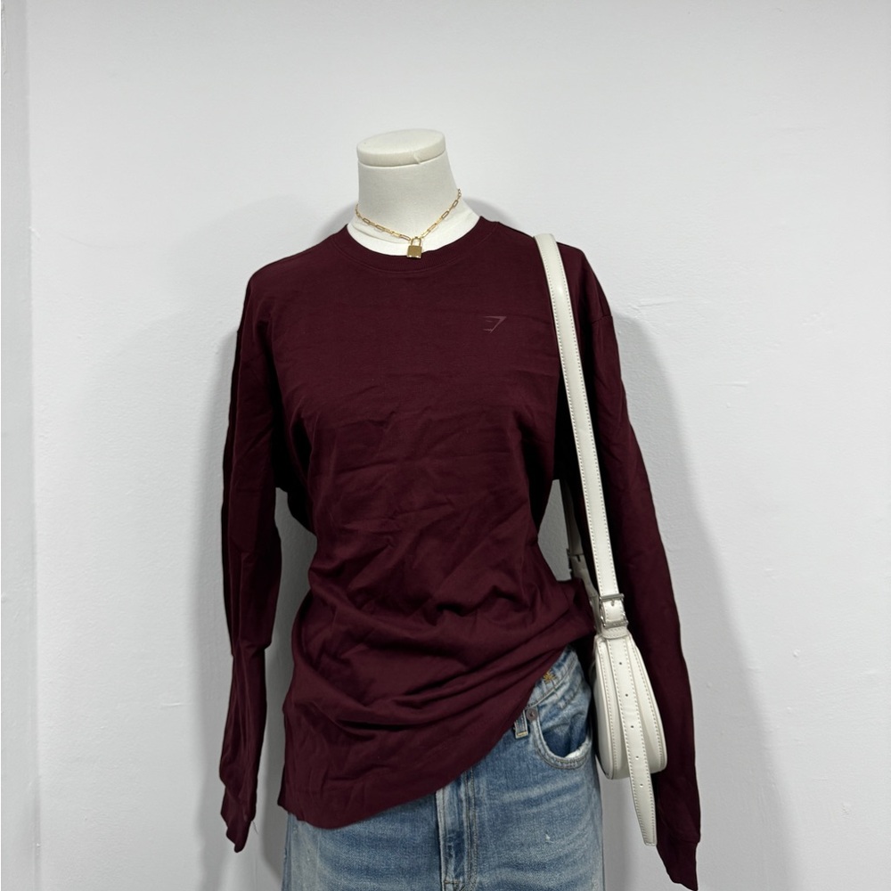 Gymshark Long sleeve top in maroon